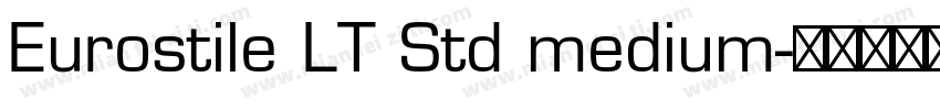Eurostile LT Std medium字体转换